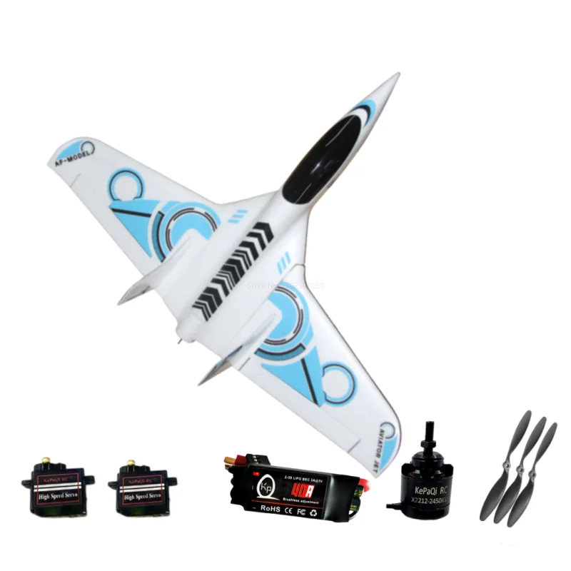 

Af Epo Model Deltawing Electric Remote Control Glider Novice Entry Fun Jet Trainer Plane Kit Pnp Fall And Collision Prevention