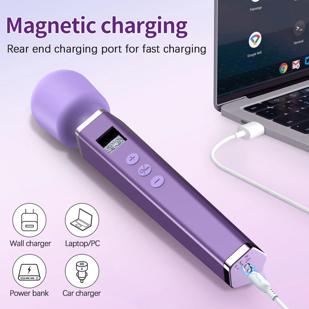Magic Wand Vibrator Für Damen Usb Massagegerät Körperstimulator_voghion.com