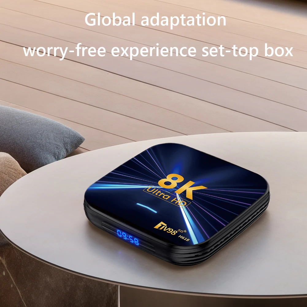 Android 14 TV Box 8K HD Media Player 2.4G/5G Dual WiFi Set Top Box Android