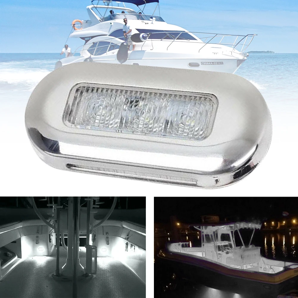 Marine Boat Transom LED Stern Light 3LED LED Courtesy Light Waterproof LED Tail Lamp Boat Turn Signal Light Boat Yacht Accessory
