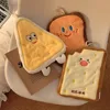 Cheese coral velvet hand wipes Cute soft absorbent towel Kitchen bathroom Bread Toast slices cookie doughnut hand wipes 2