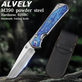 Steel Folding Pocket Knife, Titanium, 1