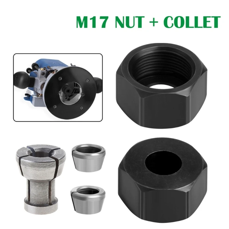 M17 Engraving Machine Chuck Nut 6/6.35/8/9.52/10mm Screw Nut Conversion  Handle Woodworking Milling Cutter Accessories - AliExpress
