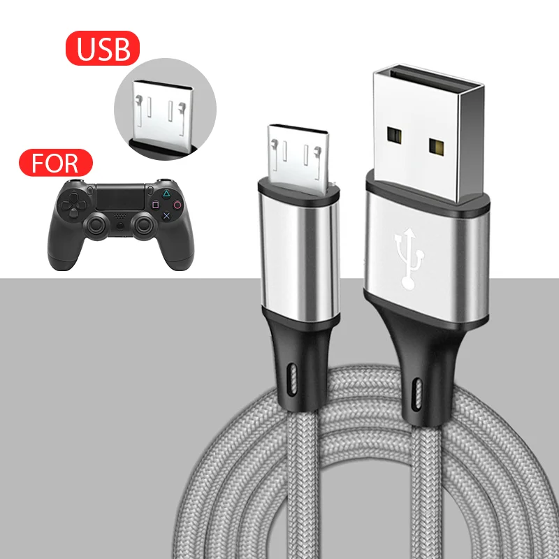 Câble de données magnétique micro USB pour manette Sony Playstation 4 PS 4,  1.8m, cordon de chargeur pour manette de jeu PS4 - AliExpress