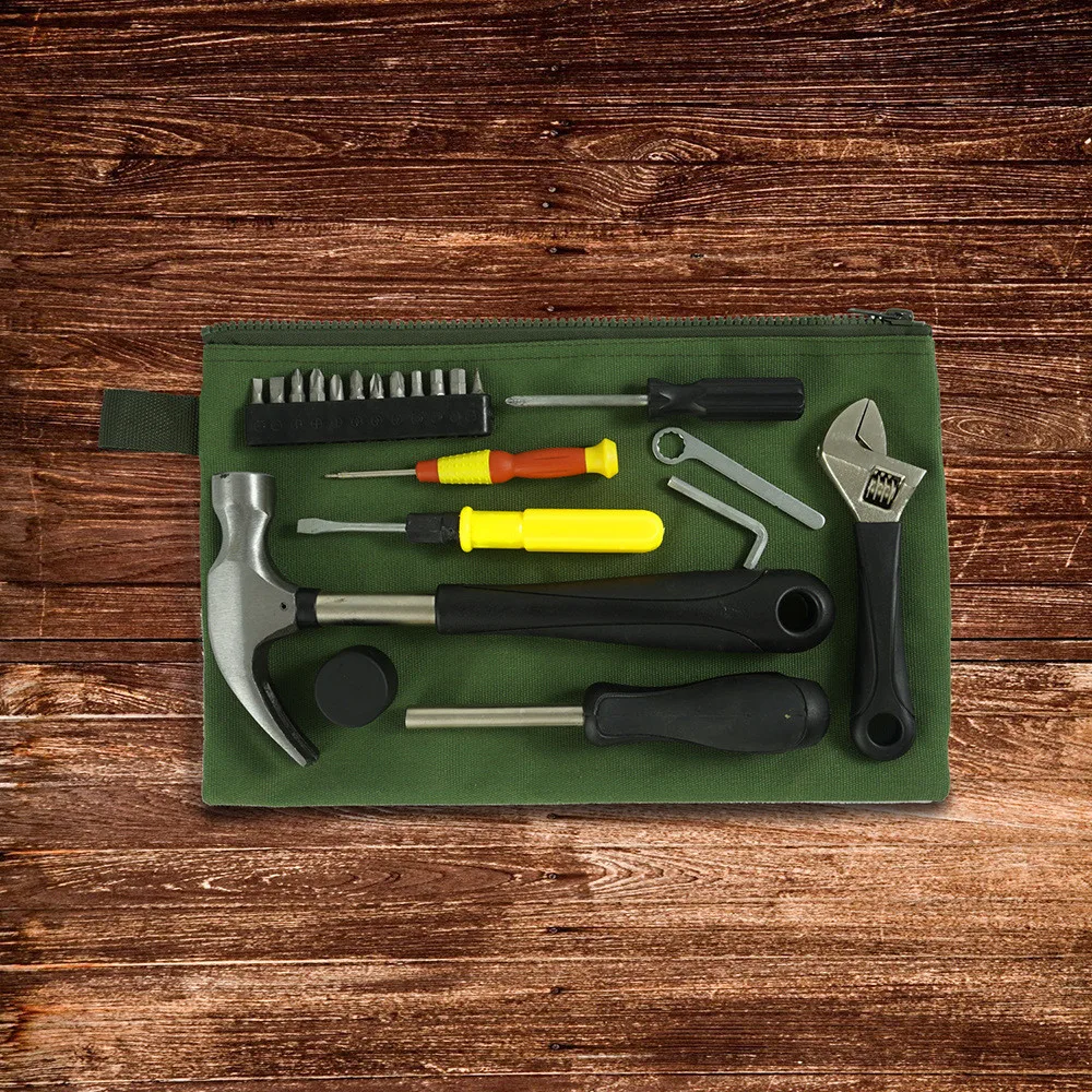 

Canvas Portable Working Tool Organizer Professional Electrician Tools Storage Waterproof Woodworking Household Repair Toolbag