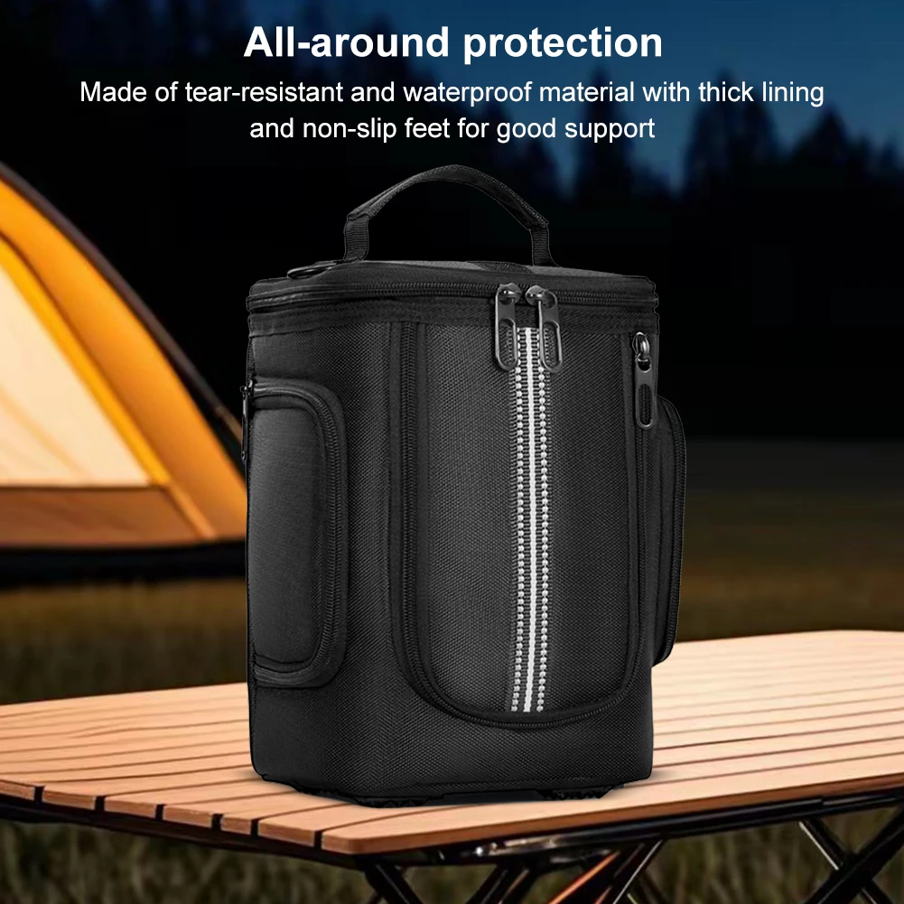 Carrying Case for Anker C300/C300 DC Portable Power Station Bag Organizer Bag Waterproof Anti-drop with Shoulder Strap & Handle