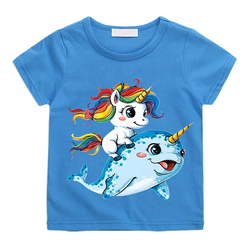 

Ballet Dancer Unicorn T Shirt Kids Short Sleeve Casual T-shirts Boys Fashion Tees Children‘s’ Clothing Toddler Girls Costumes