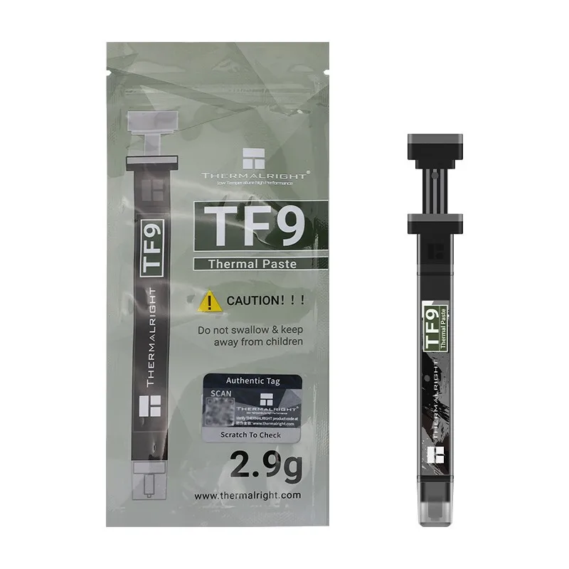 Thermalright TF9 1.5g/2.9g thermal grease CPU thermal paste computer notebook graphics card GPU cooling silicone with scraper thermal paste thermal conductive paste