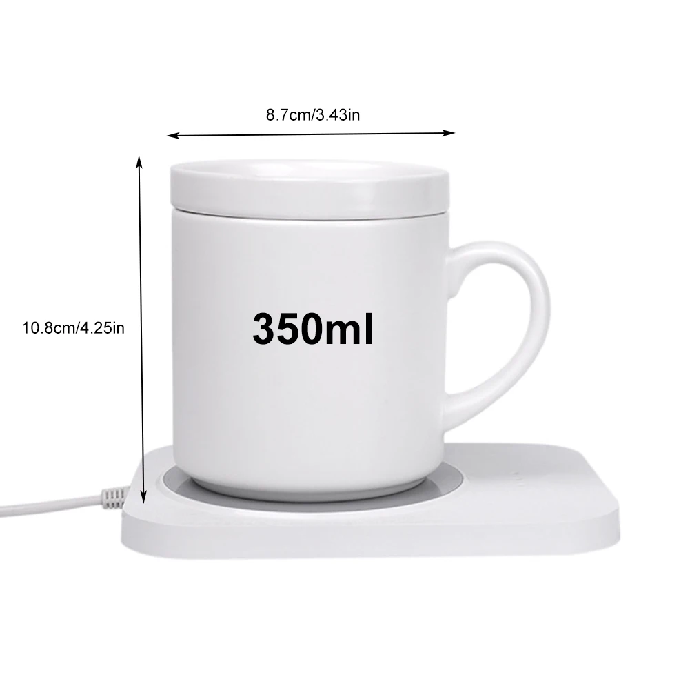 Coffee Mug Warmer and Wireless Charger 2 In 1 Coffee Warmer for Desk with Auto Off 3 Temperature Setting Ceramic Mug Included - AliExpress