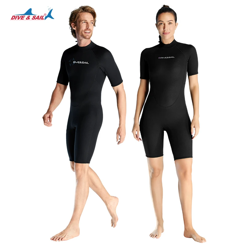 

Wetsuits for Men Women, 1.5MM Shorty Wetsuit Neoprene Full Body in Cold Water Keep Warm for Diving Surfing Snorkeling Kayaking