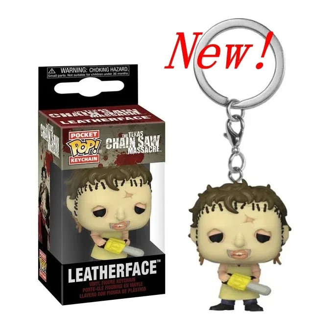Nuovo Arrivo Funko Pop Pocket Chainsaw Strage Leatherface Portachiavi Action Figure Collection Toys For Decoration Gifts