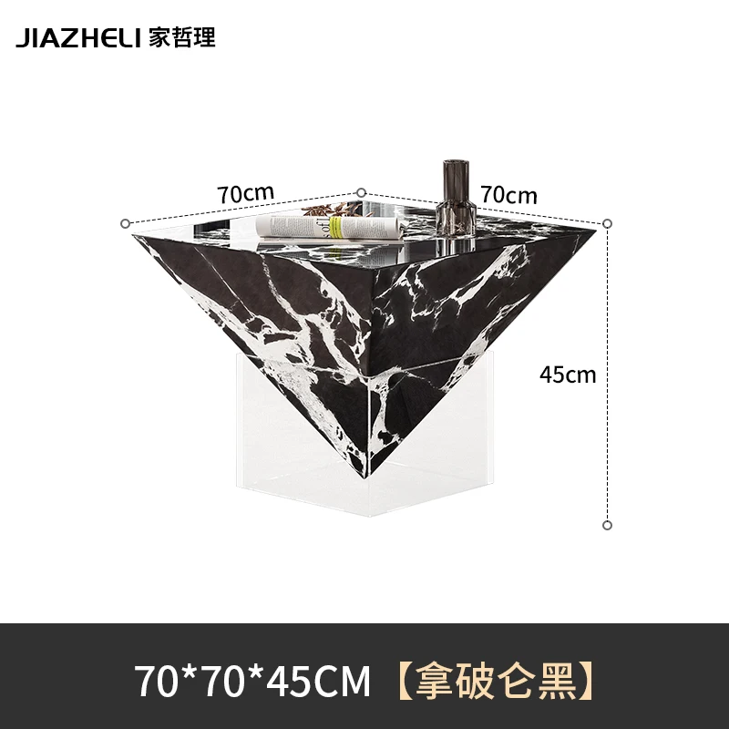 طاولة قهوة فنية جديدة راقية مصممة من حجر الأكريليك...