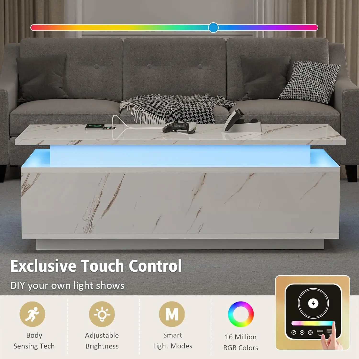 LED Smart Coffee Table 5