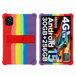 Custodia per tablet da 11 pollici resistente in silicone morbido con supporto regolabile - Antisfondamento e adatta ai bambini