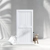 40" X 84" Sliding Barn Door Comes with 7' Barn Door Hardware Track Kit Solid Waterproof and Scratch Resistant Finish White 2