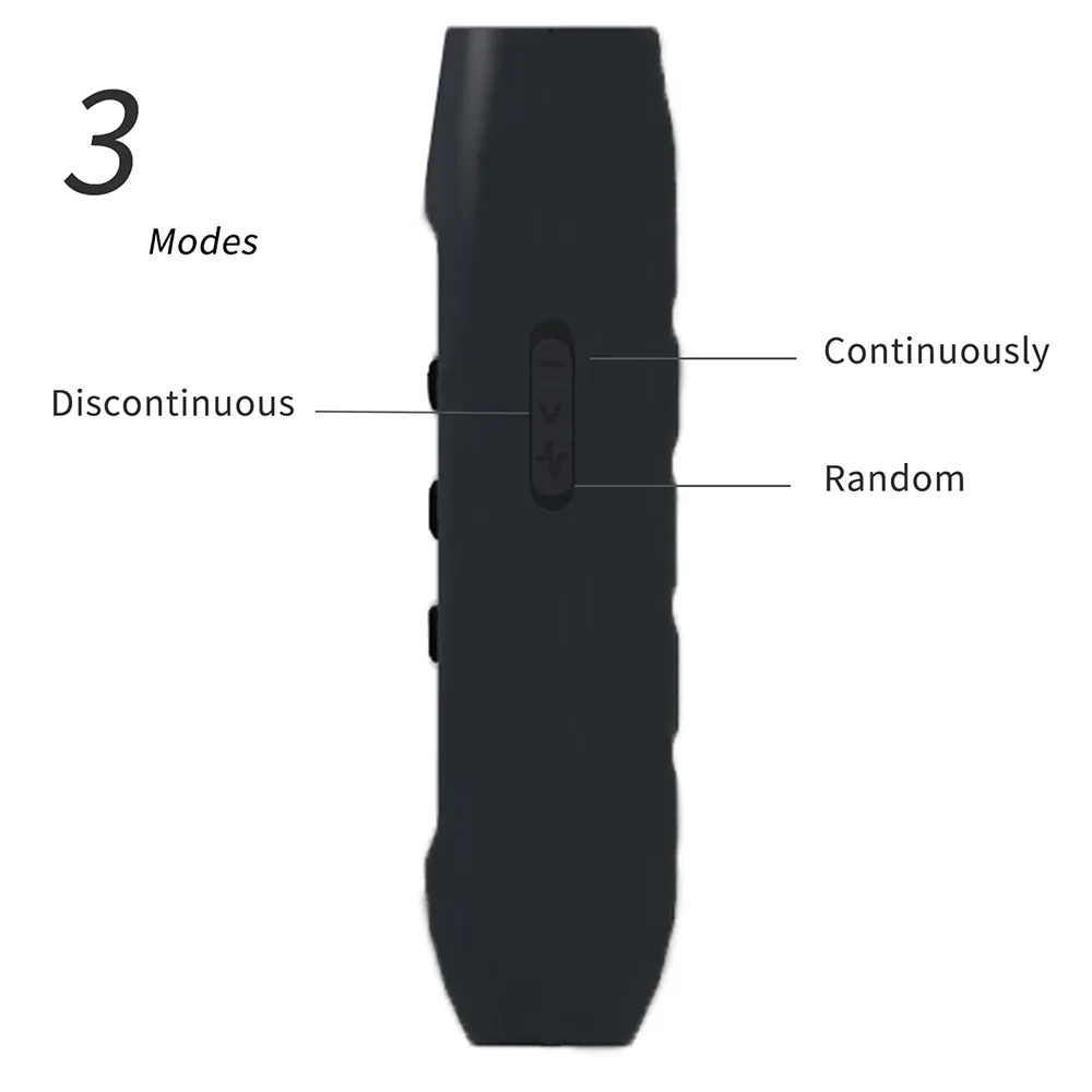 LED 손전등이 있는 초음파 개 퇴치제, 플라스틱 전자 훈련 장치, 3 가지 모드 제어 훈련 장치, 애완 동물 액세서리