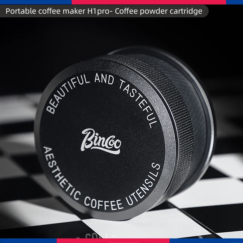 ماكينة القهوة المحمولة Bincoo H1 Pro صندوق مسحوق ا...