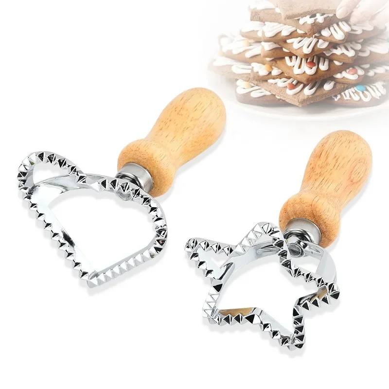 Ravioli Cutter Pastry Press Mold Dumpling Lace Embossing Device Ravioli Maker Mold Stamp Cookie Kitchen Baking Tool