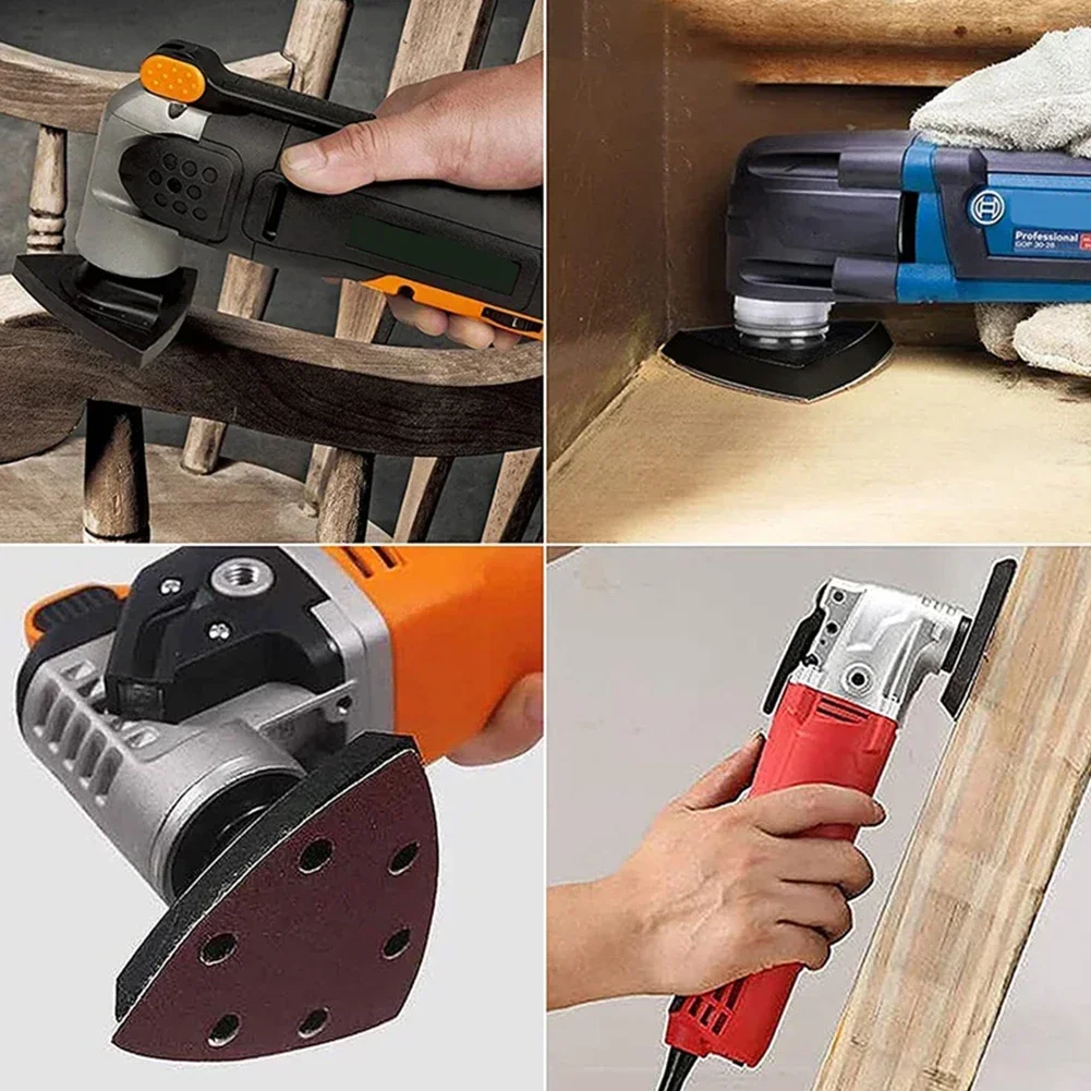 4PCS Oscillating Multitool Sanding Pads 80*80*80mm Plastic Sanding Pads For Wood Metal Palstic Sanding Power Tool Parts 4