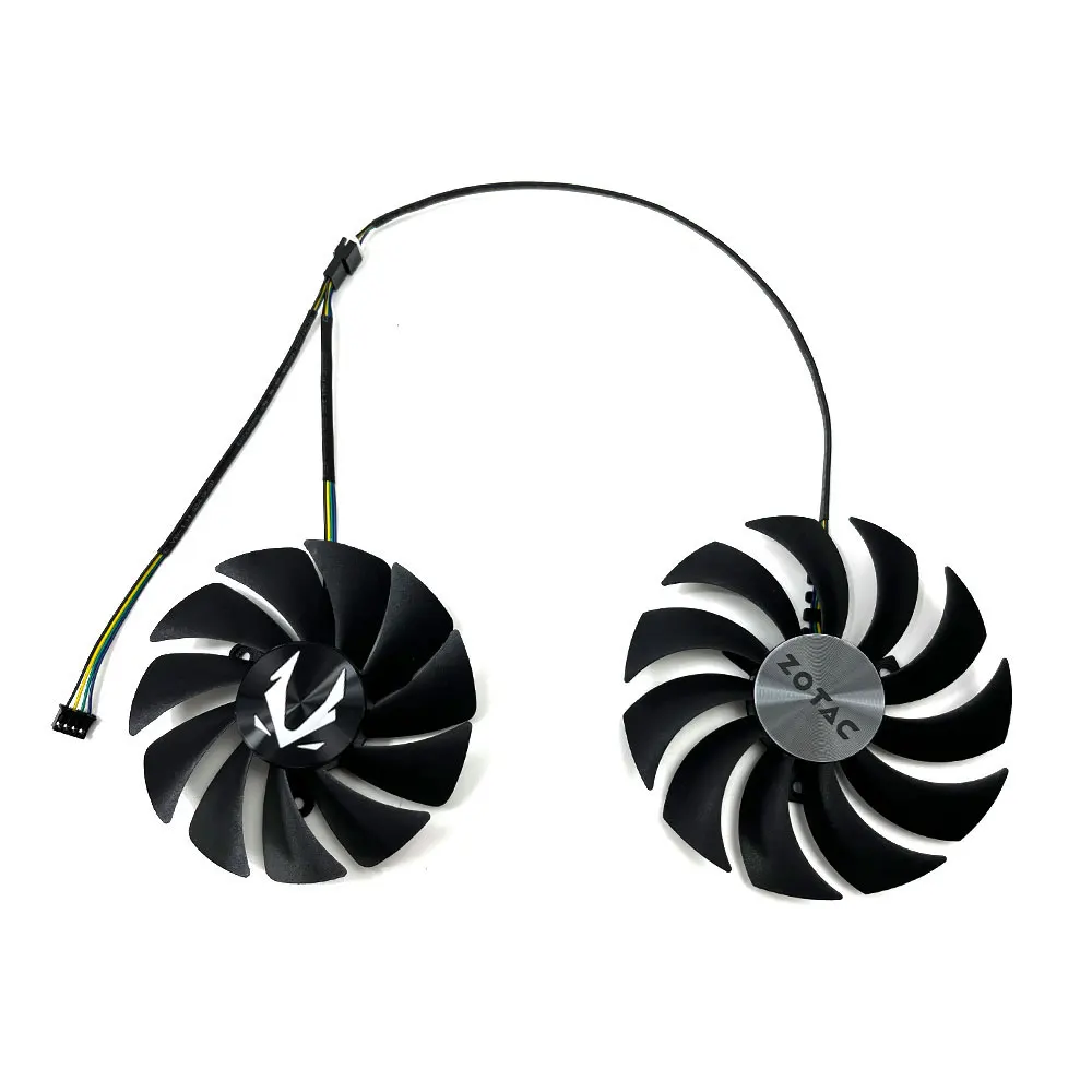 Ventilador de refrigeração GPU branco para Zotac,