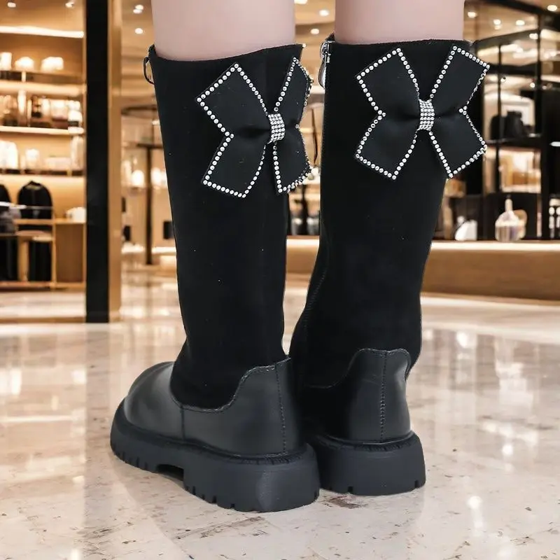 Girls Soft Bottom Anti Slip High Boots