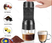 Portable Coffee Maker Espresso Machine Portable for Travel and Picnic Hand Press Capsule Ground Coffee Brewer 1