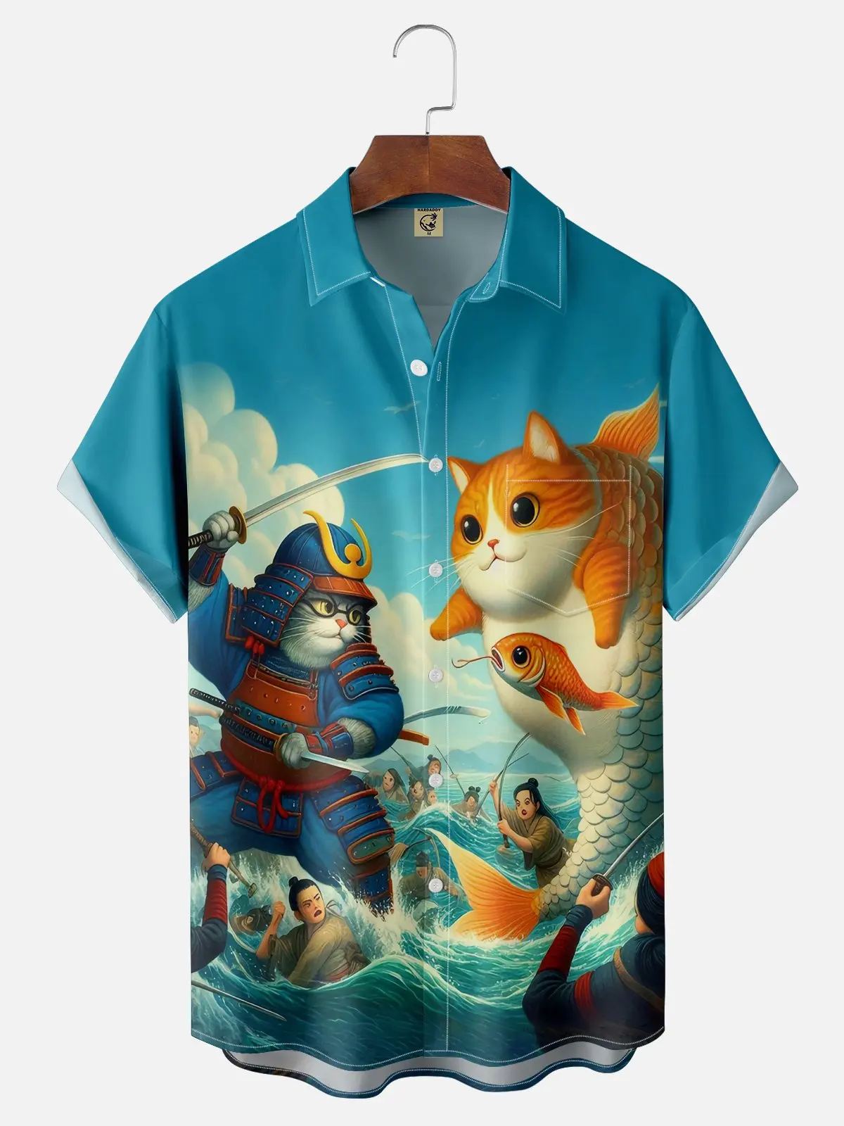 Hawaii Men's Shirt 3D Print Funny Cartoon Animal Short-sleeved Tops Summer Casual Men's Clothes Street fashion shirt for boys 5