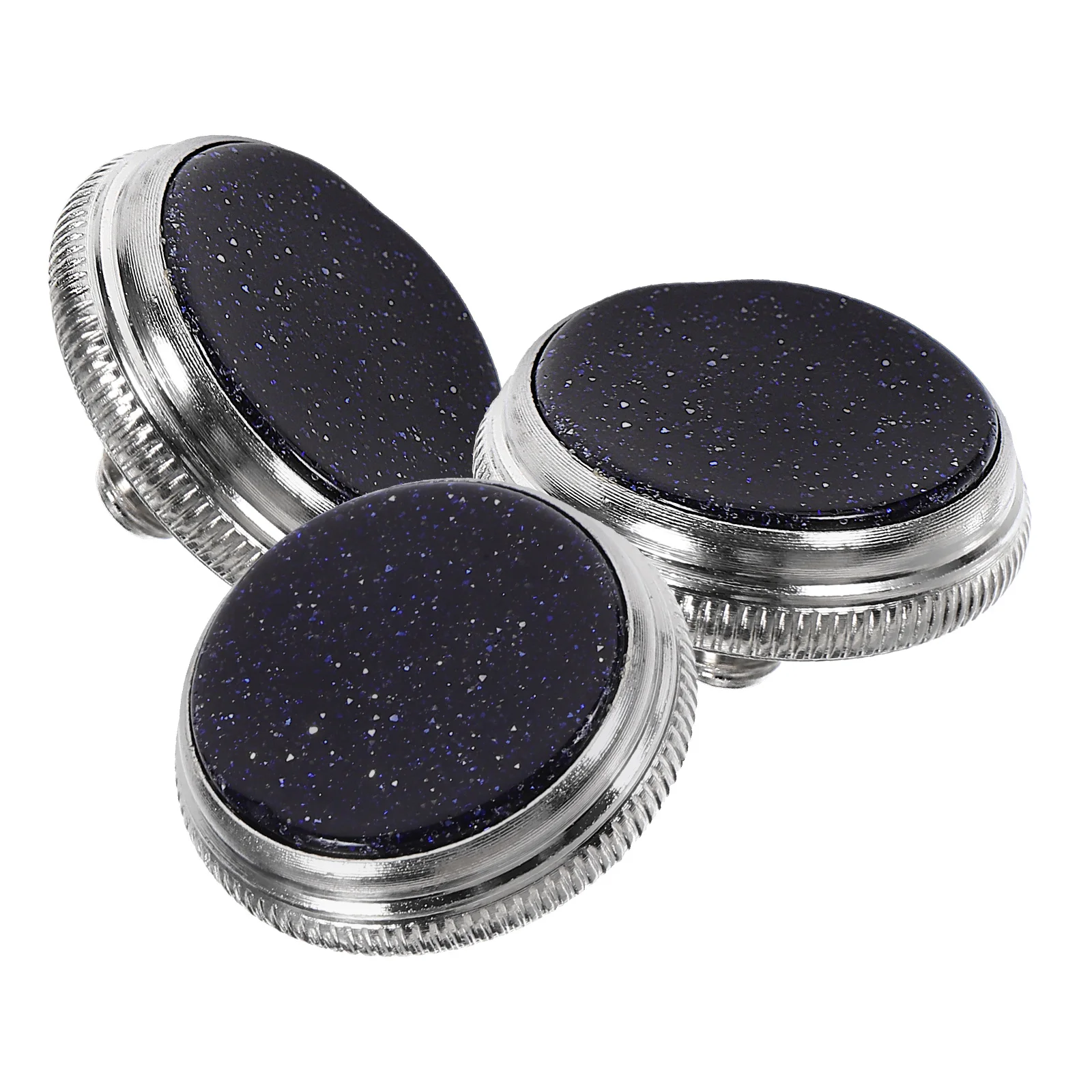3pcs Blue Small Piston Button Snap Durable Musical Instrument Buckle Trumpet Valve Finger Buttons Accessory Brass Wind Part