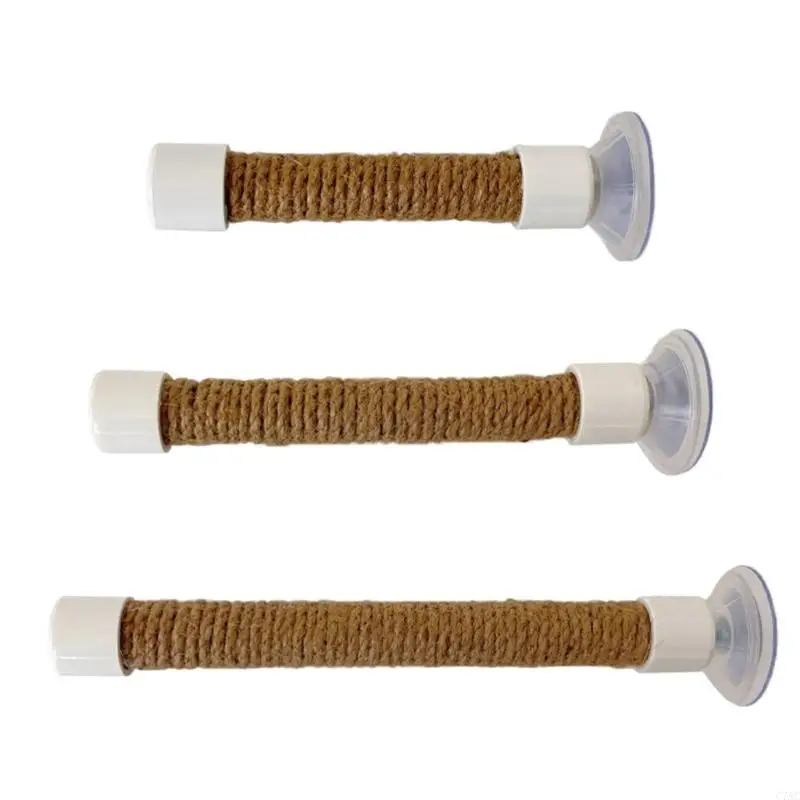 Rod Swing Toy for Bird Perch Stand Grinding Scratchers Perch Suction Cup Molar Chew Toy for Parrots Parakeets