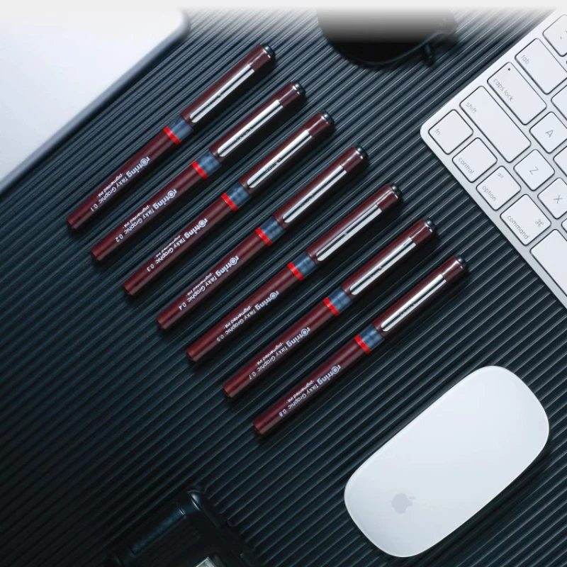 Rotring Tikky 그래픽 Fineliner Pigma Micron 파인 펜 부드러운 잉크 드로잉 펜 스케치 파인 라이너 펜 미술 학교 용품