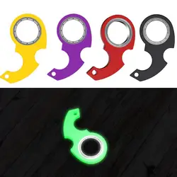 Keychain Spinner Anxiety Stress Relief Fidget Toys Spinning Noctilucent Key Ring Relieve Boredom Multiple Colors Party Gifts