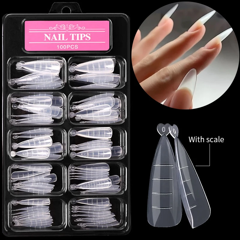 Nail False Tips Mould Quick Building Mold Tips Nail Dual Forms Finger Extension Nail Art UV Building UV Gel Tools