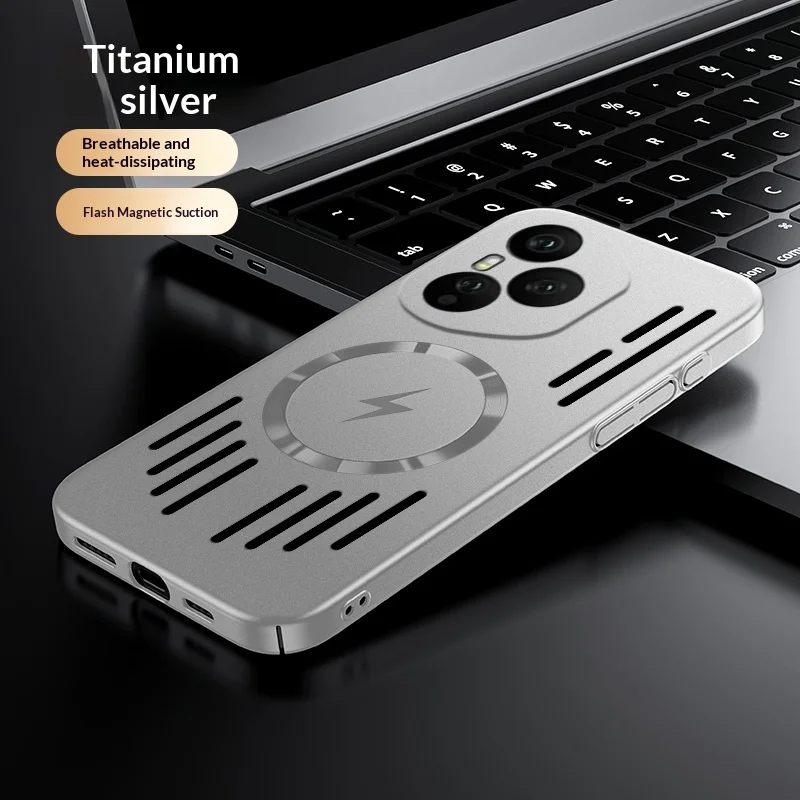 Breathable Magnetic Cooling Luxury Phone Case with Heat Dissipation