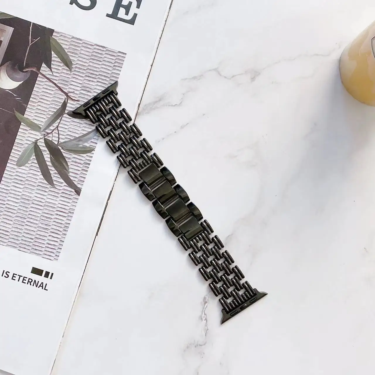 Metal Link Bracelet strap For Apple watch band 45mm 41mm 44mm 42mm 40mm 38mm Stainless Steel Belt For iWatch Ultra 8 7 6 5 4 SE