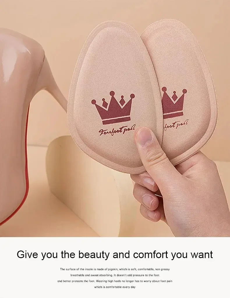 2/4/6Pcs Vorfuß Pads frauen Halbe Einlegesohle Einstellbare Größe Einlegesohle Bequeme Fuß Pflege Produkte high Heels Anti-slip Kissen – Detail 10