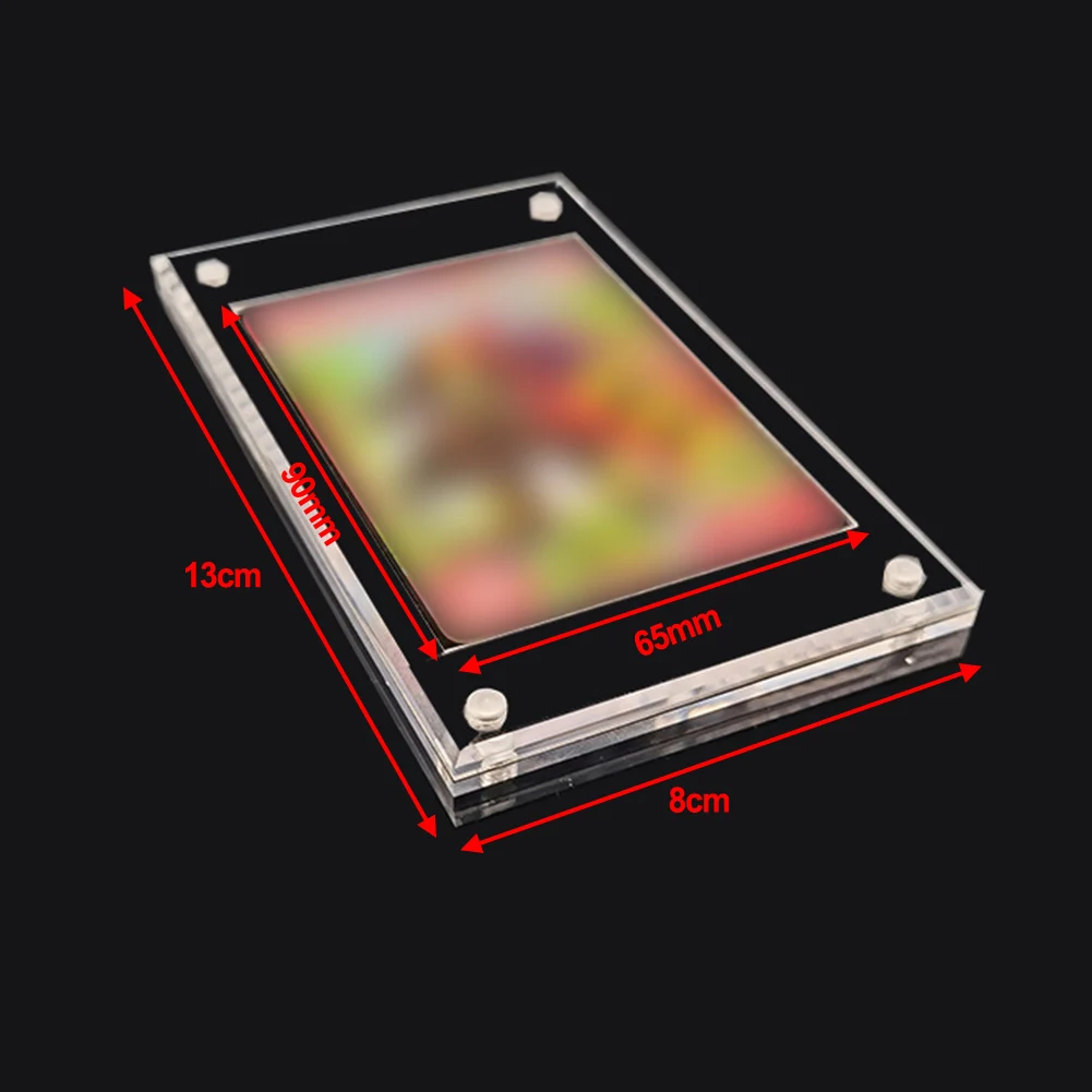 

1pcs Brand New Home Display Rack Landscape Placement Transparent White Acrylic Holder Home Decor Picture Frame