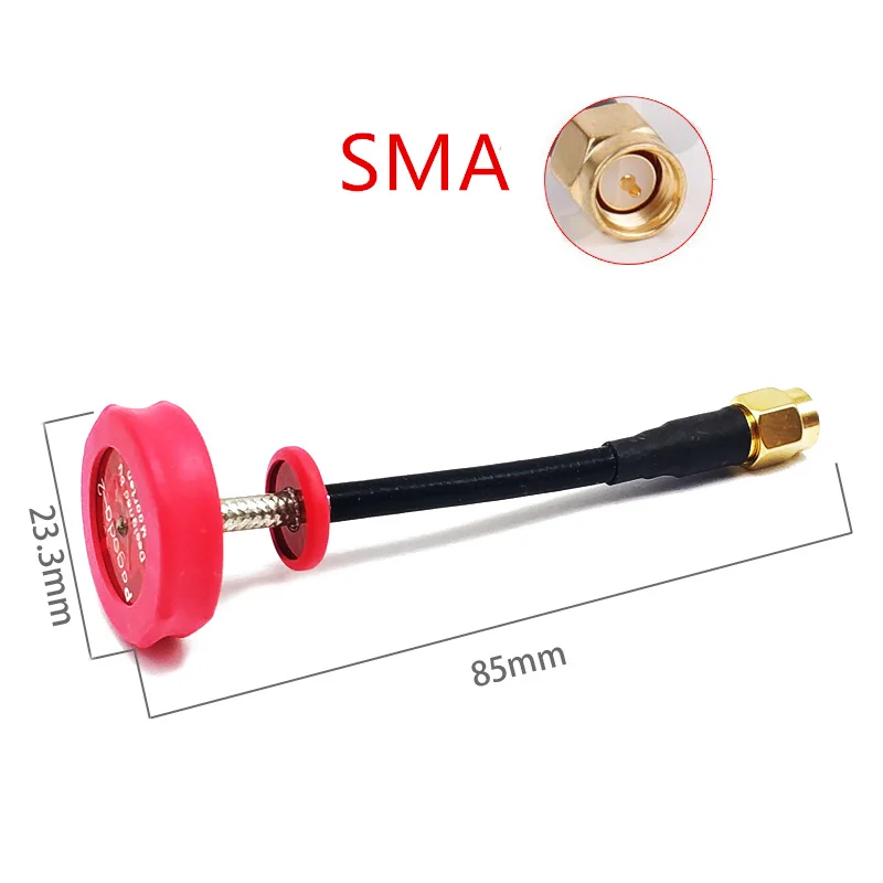 ตัวเลือกสินค้า เสาอากาศโดรน FPV 50W 5.8GHz Omni หัวต่อ SMA/RP-SMA
