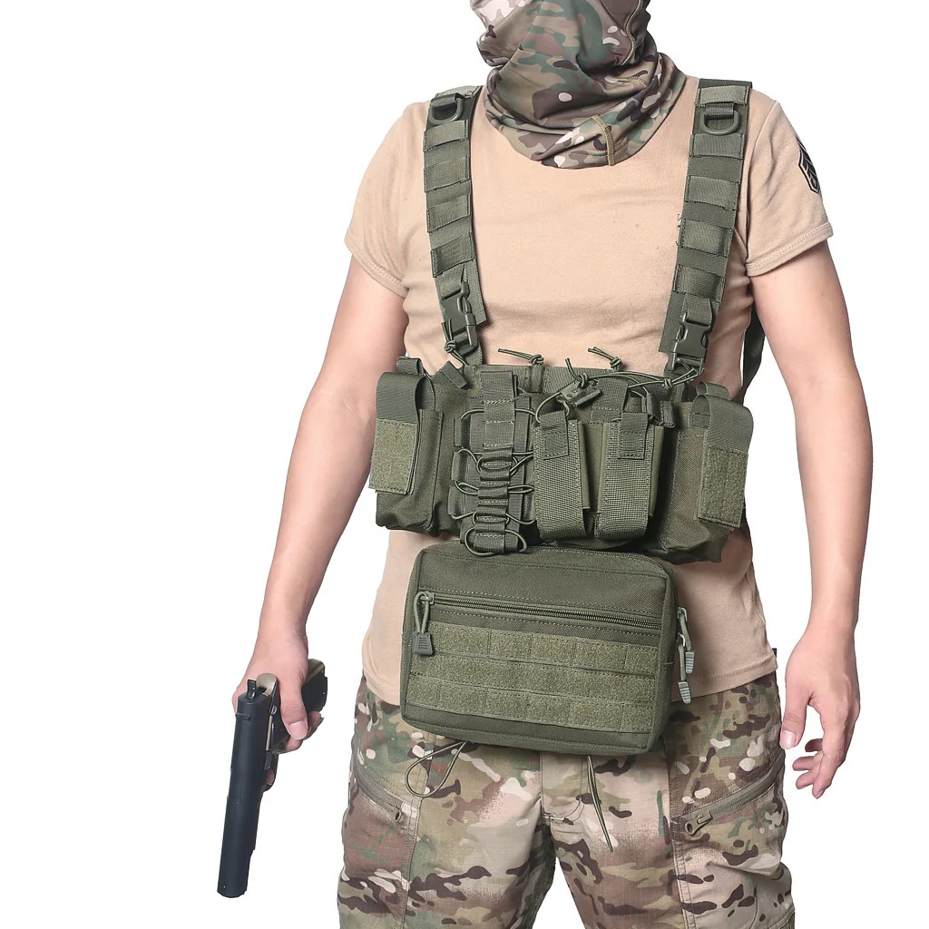 HuntingTCMChestRigTacticalVestMagazinePouchHolsterMolleSystem