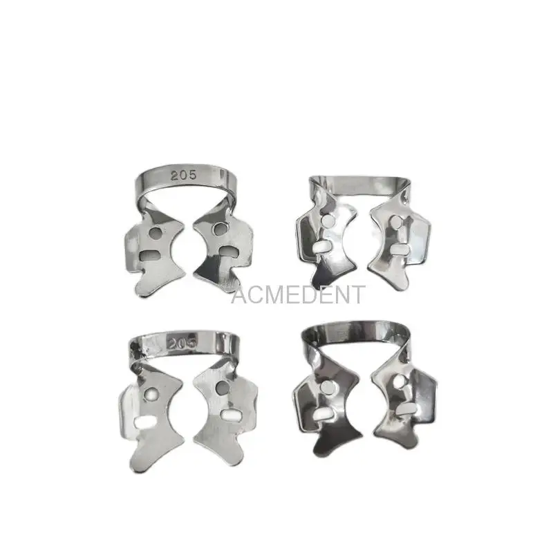 

1~50 Pieces Dental Rubber Dam Clamps Stainless Steel Holder Placer Clips Endodontic Clip Surgical Instruments #205