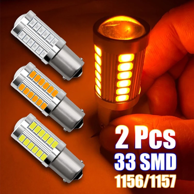 RijYuef стробоскопическая вспышка T20 светодиодный P21/5 Вт BAY15D 1157 1156 ba15s 7443 5630 33SMD