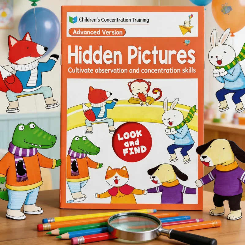 Interactive Children's Activity Book: Fun Hidden Item Search Game