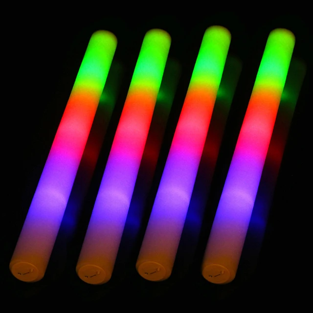 Barras luminosas Led para fiesta barra luminosa de espuma Rgb fluorescente  para Bar boda cumpleaños Festival accesorios palos luminosos fiesta barras  luminosas fluorescentes vengalas boda chispas palos led de espuma -  AliExpress