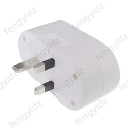 Universal European to UK Power Adapter, 250V Euro to UK Electrical Socket Converter (WHITE)