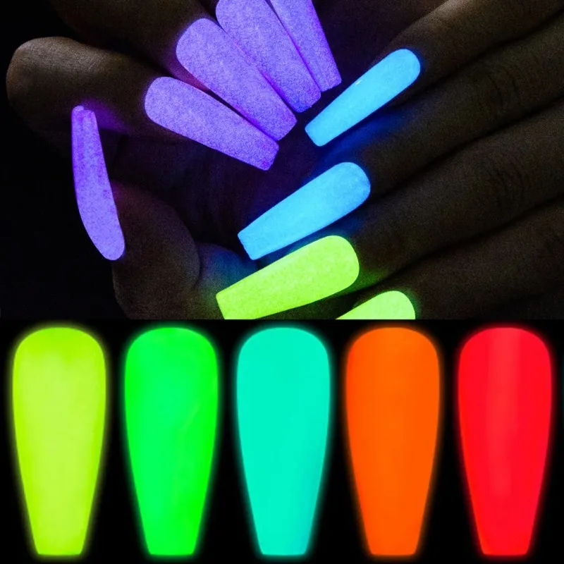 Luminous Top Coat UV/LED Gel Fluorcent Nail Polish Gel Magic Topcoat Nail Gel Polish Manicure Tools Nail Art Decorations 2