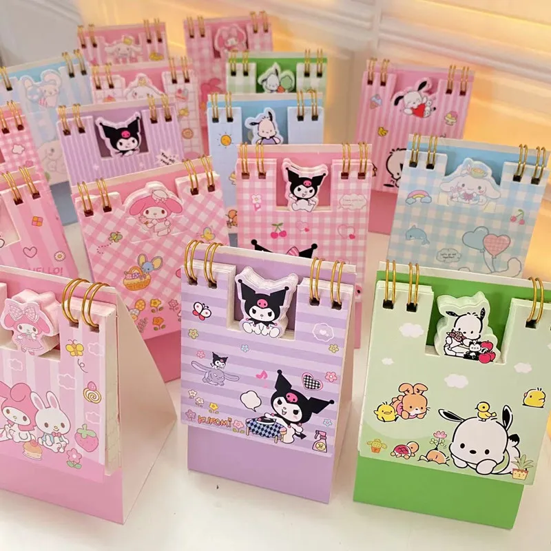 

Фигурка аниме Sanrio, подставные блокноты, Kuromi Melody Cinnamoroll Book Kawaii, для студентов, детей, фотоподарки, игрушки