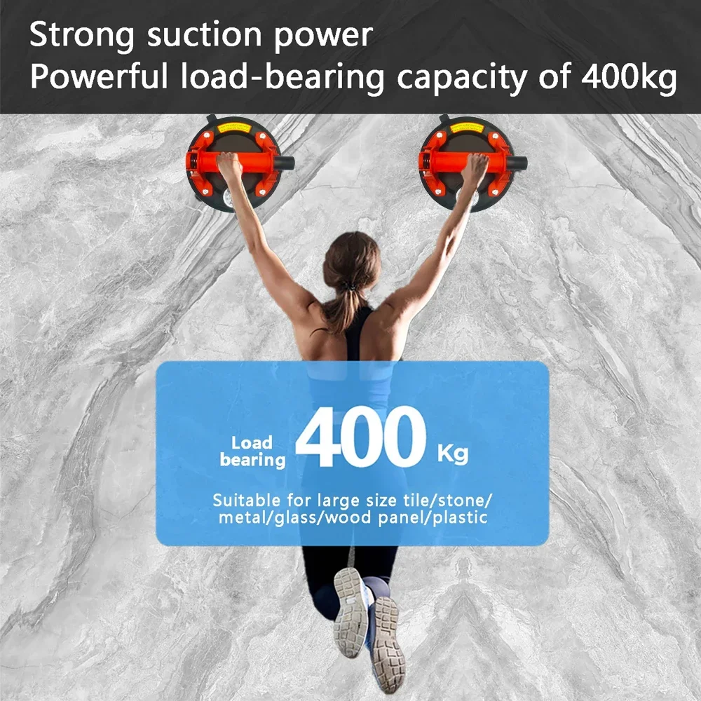 8 Inch Vacuum Suction Cup Glass Lifter Powerful Heavy Duty Vacuum Lifter for Granite & Glass Lifting Window Replacement