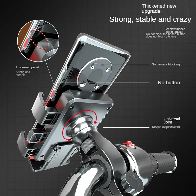 2023 Nuova Auto Elettrica Moto Cellulare Supporto Macchina Batteria Antiurto Auto Bicicletta Da Asporto Staffa Di Navigazione Pilota