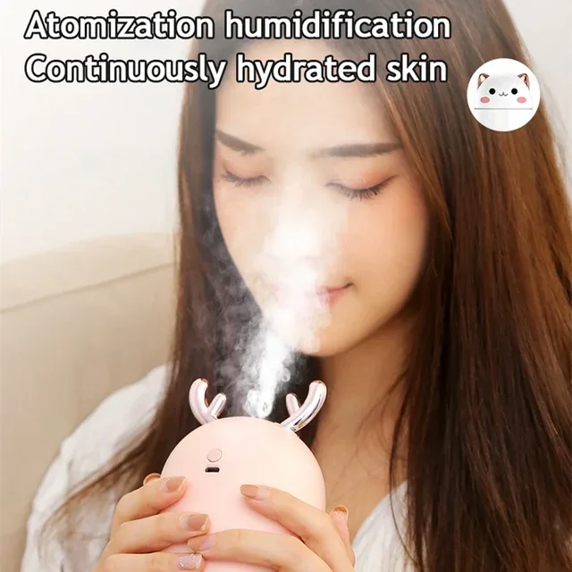 220ml Humidifier Aromatherapy Humidifiers Diffusers Cute For Home Pet Mini Household Fragrance Diffuser Small LED Night Light 2