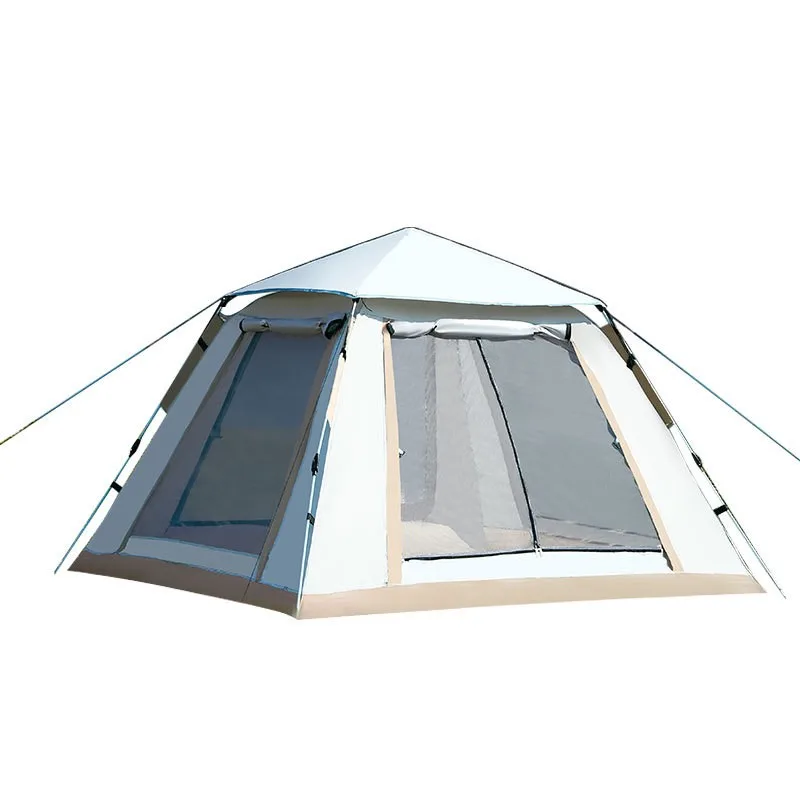 Tent Canopy Camping For 3-4 People Foldable Portable Fully Automatic Quick Opening Sunshade Rainproof Park Camping Outdoor Tent