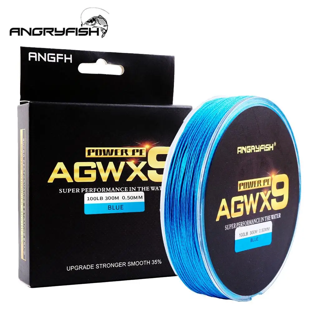 

Angryfish Agwx9 Braided Fishing Line 300m Excellent Casting Distance Smoothness Pe Fishing Line For Fishing Enthusiast